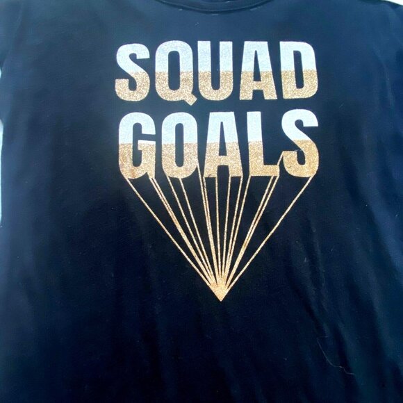 Epic Threads Girls Short Sleeve 'Squad Goals' Shirt-Black-Size XL-NWT - Picture 2 of 3
